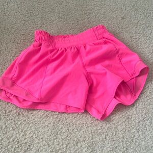 Pink Lululemon shorts